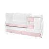 BED MINI MAX NEW 190/72 COLOUR WHITE/ORCHID PINK