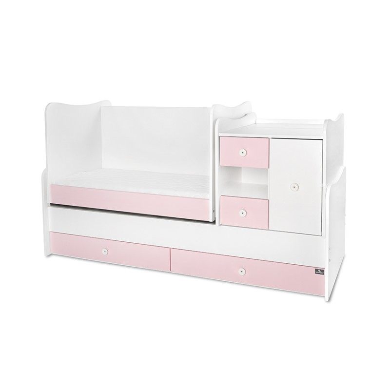 BED MINI MAX NEW 190/72 COLOUR WHITE/ORCHID PINK