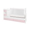 BED MINI MAX NEW 190/72 COLOUR WHITE/ORCHID PINK
