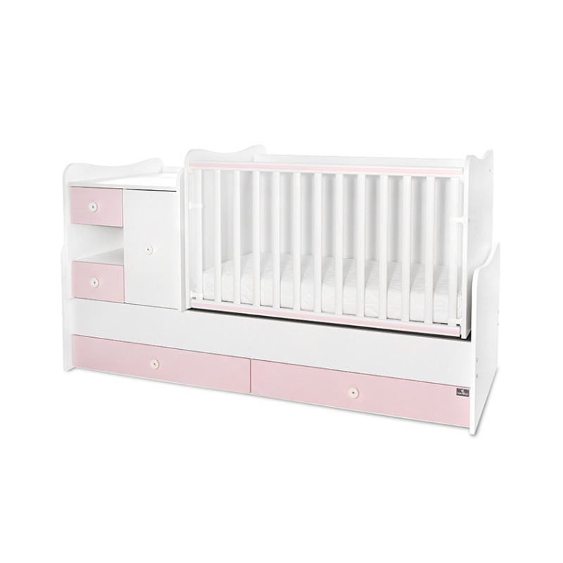 BED MINI MAX NEW 190/72 COLOUR WHITE/ORCHID PINK