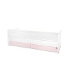 BED MINI MAX NEW 190/72 COLOUR WHITE/ORCHID PINK