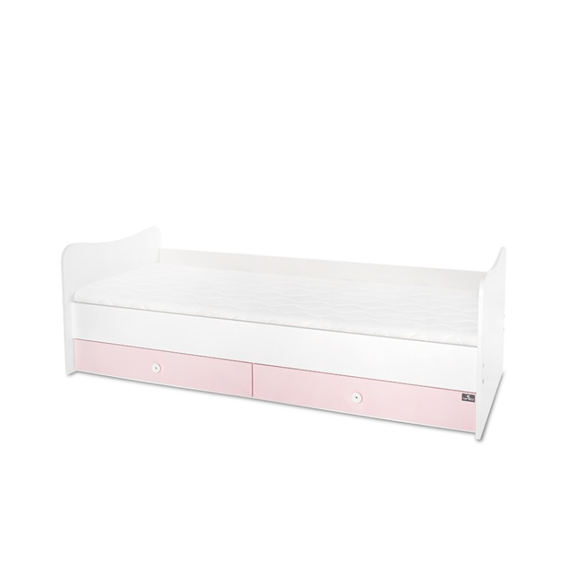 BED MINI MAX NEW 190/72 COLOUR WHITE/ORCHID PINK