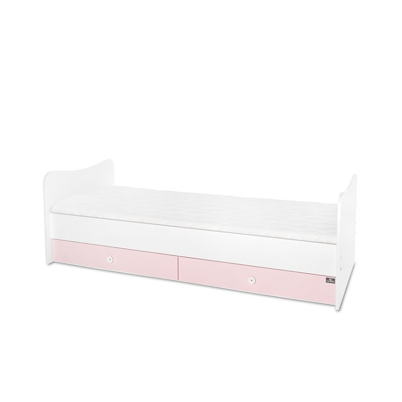 BED MINI MAX NEW 190/72 COLOUR WHITE/ORCHID PINK