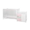 BED MINI MAX NEW 190/72 COLOUR WHITE/ORCHID PINK