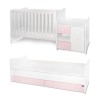 BED MINI MAX NEW 190/72 COLOUR WHITE/ORCHID PINK