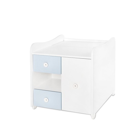 BED MINI MAX NEW 190/72 COLOUR WHITE/BABY BLUE BED MINI MAX NEW 190/72 COLOUR WHITE/BABY BLUE