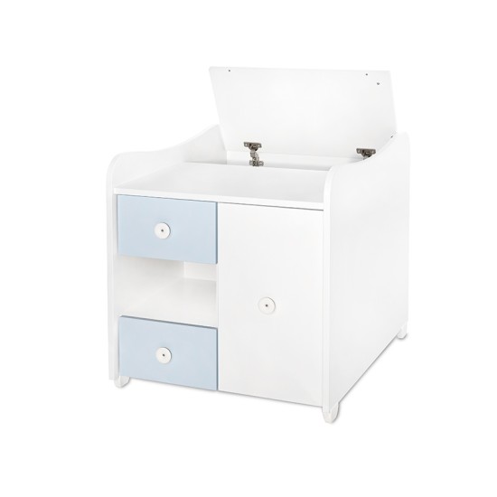 BED MINI MAX NEW 190/72 COLOUR WHITE/BABY BLUE BED MINI MAX NEW 190/72 COLOUR WHITE/BABY BLUE