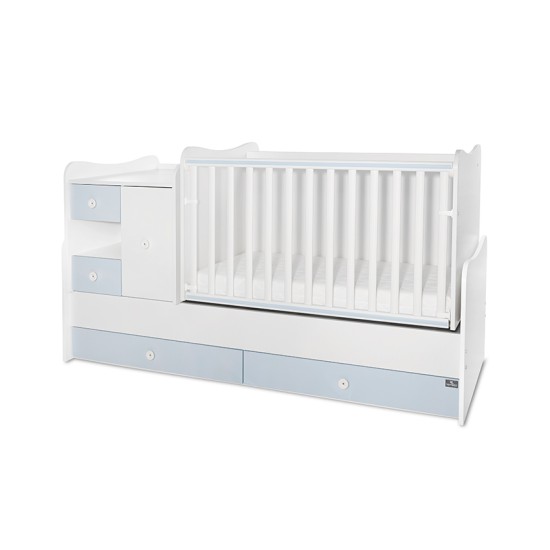 BED MINI MAX NEW 190/72 COLOUR WHITE/BABY BLUE BED MINI MAX NEW 190/72 COLOUR WHITE/BABY BLUE