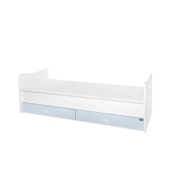 BED MINI MAX NEW 190/72 COLOUR WHITE/BABY BLUE BED MINI MAX NEW 190/72 COLOUR WHITE/BABY BLUE