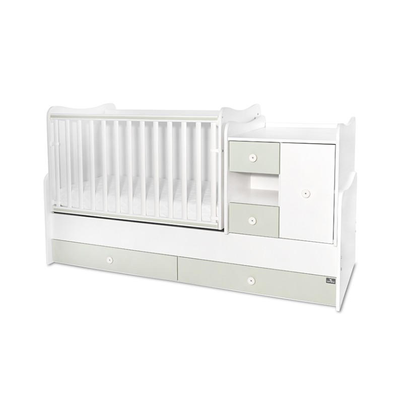 BED MINI MAX NEW 190/72 COLOUR WHITE/MILKY GREEN