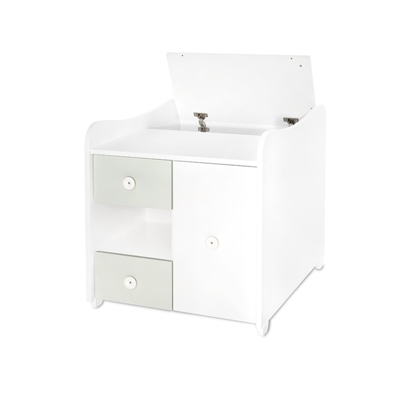 BED MINI MAX NEW 190/72 COLOUR WHITE/MILKY GREEN