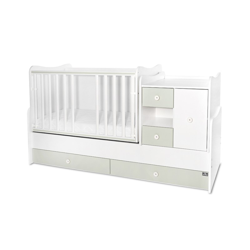 BED MINI MAX NEW 190/72 COLOUR WHITE/MILKY GREEN