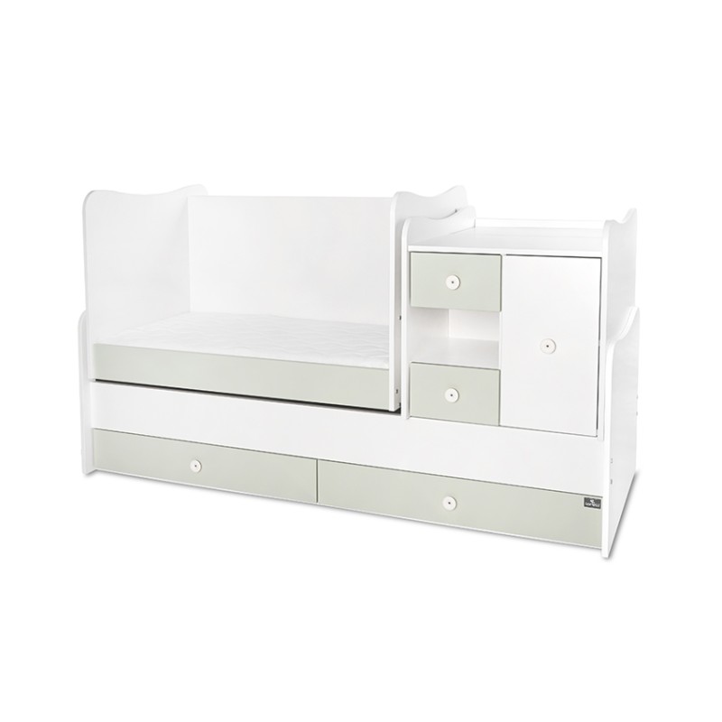 BED MINI MAX NEW 190/72 COLOUR WHITE/MILKY GREEN