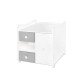 BED MINI MAX NEW 190/72 COLOUR WHITE/STONE GREY BED MINI MAX NEW 190/72 COLOUR WHITE/STONE GREY