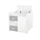 BED MINI MAX NEW 190/72 COLOUR WHITE/STONE GREY BED MINI MAX NEW 190/72 COLOUR WHITE/STONE GREY