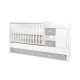 BED MINI MAX NEW 190/72 COLOUR WHITE/STONE GREY BED MINI MAX NEW 190/72 COLOUR WHITE/STONE GREY