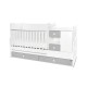 BED MINI MAX NEW 190/72 COLOUR WHITE/STONE GREY BED MINI MAX NEW 190/72 COLOUR WHITE/STONE GREY