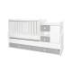 BED MINI MAX NEW 190/72 COLOUR WHITE/STONE GREY BED MINI MAX NEW 190/72 COLOUR WHITE/STONE GREY