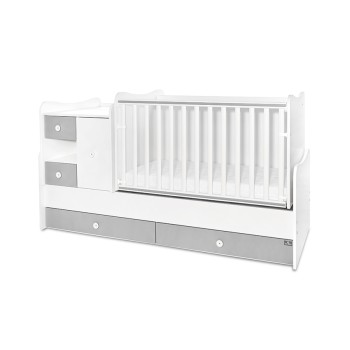 BED MINI MAX NEW 190/72 COLOUR WHITE/STONE GREY