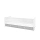 BED MINI MAX NEW 190/72 COLOUR WHITE/STONE GREY BED MINI MAX NEW 190/72 COLOUR WHITE/STONE GREY