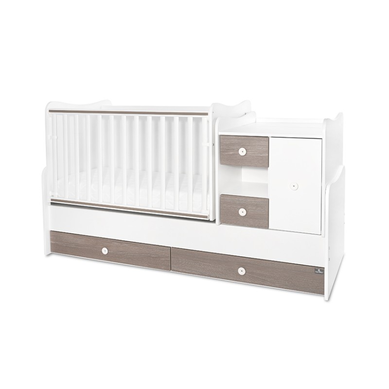 BED MINI MAX 190/72 COLOUR WHITE/COFFE NEW