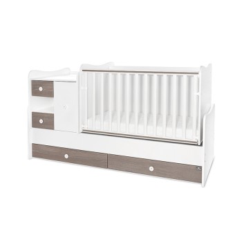 BED MINI MAX 190/72 COLOUR WHITE/COFFE NEW