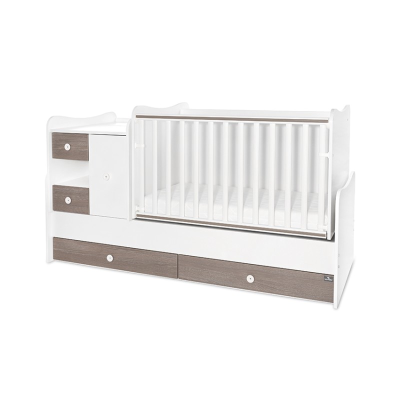 BED MINI MAX 190/72 COLOUR WHITE/COFFE NEW