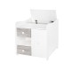 BED MINI MAXI 190/72 COLOUR WHITE/ARTWOOD NEW BED MINI MAXI 190/72 COLOUR WHITE/ARTWOOD NEW