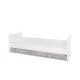 BED MINI MAXI 190/72 COLOUR WHITE/ARTWOOD NEW BED MINI MAXI 190/72 COLOUR WHITE/ARTWOOD NEW