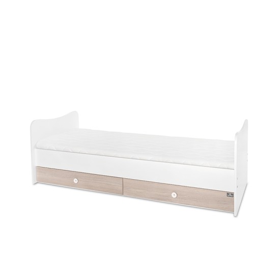 BED MINI MAX 190/72 COLOUR WHITE/AMBER NEW BED MINI MAX 190/72 COLOUR WHITE/AMBER NEW