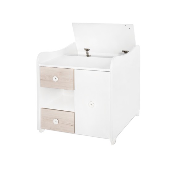BED MINI MAX 190/72 COLOUR WHITE/LIGHT OAK  NEW