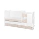 BED MINI MAX 190/72 COLOUR WHITE/LIGHT OAK  NEW