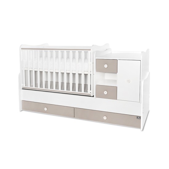 BED MINI MAX 190/72 COLOUR WHITE/STRING NEW BED MINI MAX 190/72 COLOUR WHITE/STRING NEW
