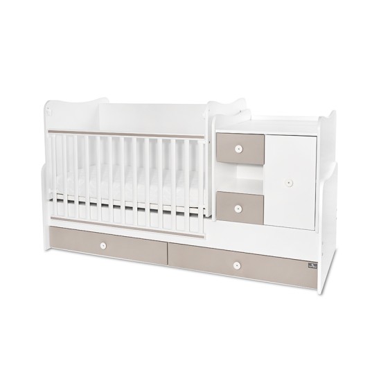 BED MINI MAX 190/72 COLOUR WHITE/STRING NEW BED MINI MAX 190/72 COLOUR WHITE/STRING NEW