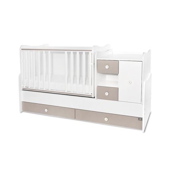 BED MINI MAX 190/72 COLOUR WHITE/STRING NEW BED MINI MAX 190/72 COLOUR WHITE/STRING NEW