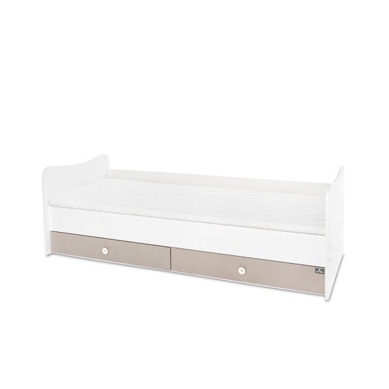 BED MINI MAX 190/72 COLOUR WHITE/STRING NEW BED MINI MAX 190/72 COLOUR WHITE/STRING NEW