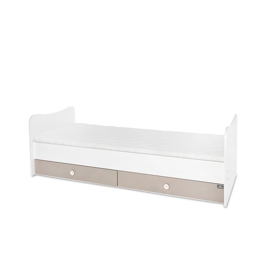 BED MINI MAX 190/72 COLOUR WHITE/STRING NEW BED MINI MAX 190/72 COLOUR WHITE/STRING NEW