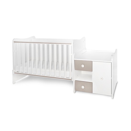 BED MINI MAX 190/72 COLOUR WHITE/STRING NEW BED MINI MAX 190/72 COLOUR WHITE/STRING NEW