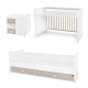 BED MINI MAX 190/72 COLOUR WHITE/STRING NEW BED MINI MAX 190/72 COLOUR WHITE/STRING NEW