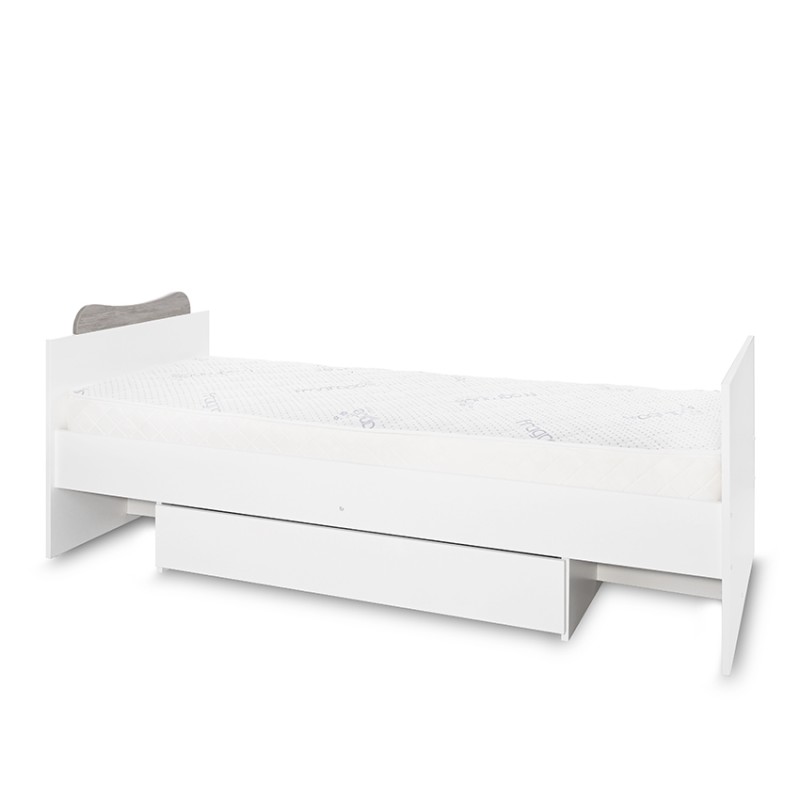 BED MULTI 190/72 COLOUR WHITE/ARTWOOD
