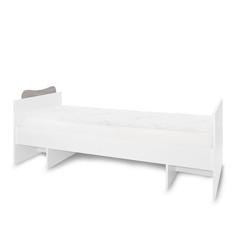 BED MULTI 190/72 COLOUR WHITE/ARTWOOD