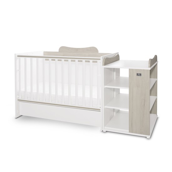 BED MULTI 190/72 COLOUR WHITE/LIGHT OAK