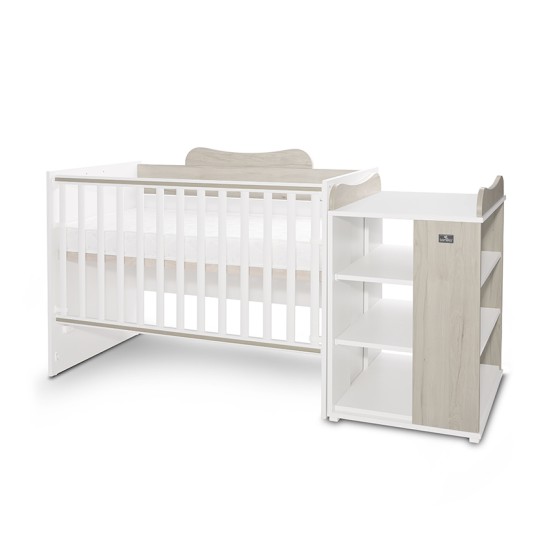 BED MULTI 190/72 COLOUR WHITE/LIGHT OAK