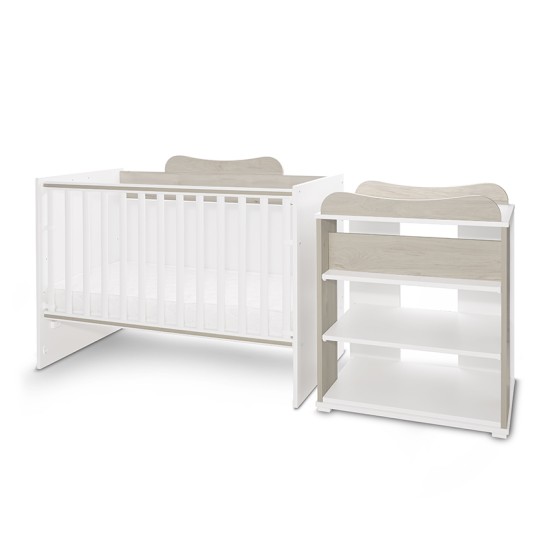 BED MULTI 190/72 COLOUR WHITE/LIGHT OAK