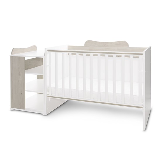 BED MULTI 190/72 COLOUR WHITE/LIGHT OAK