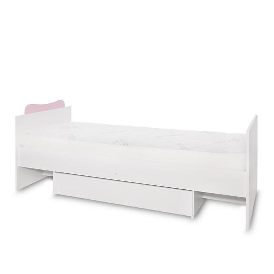 BED MULTI 190/72 COLOUR WHITE/ORCHID PINK