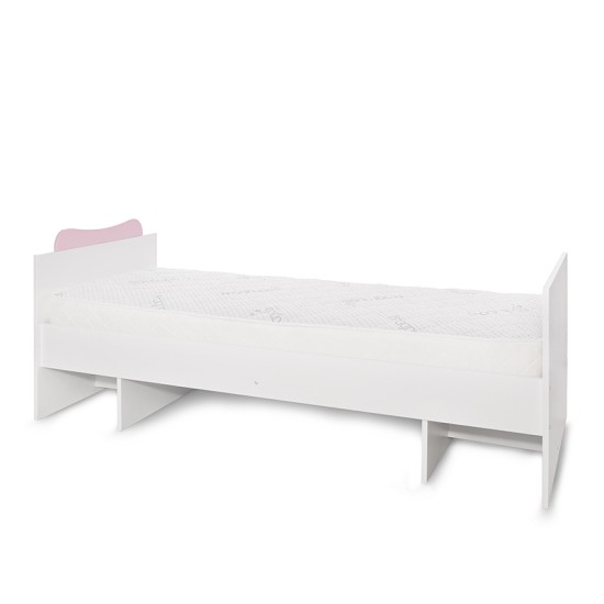 BED MULTI 190/72 COLOUR WHITE/ORCHID PINK