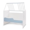 BED MULTI 190/72 COLOUR WHITE/BABY BLUE
