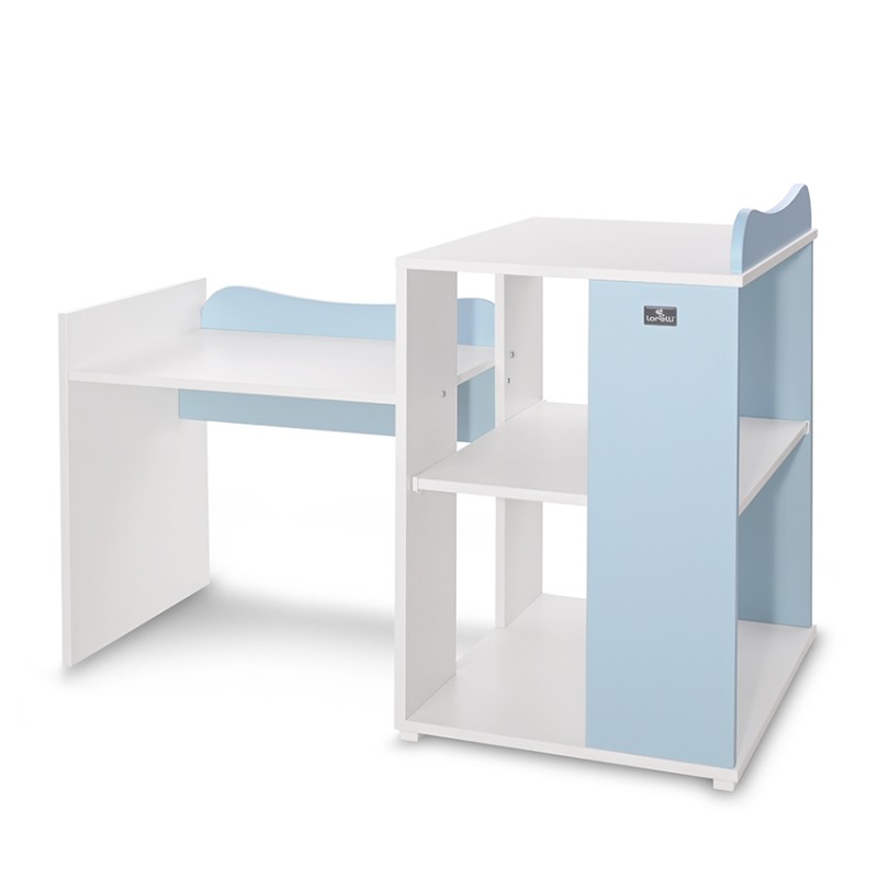 BED MULTI 190/72 COLOUR WHITE/BABY BLUE