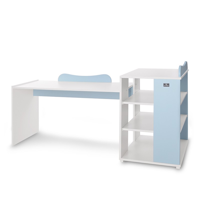 BED MULTI 190/72 COLOUR WHITE/BABY BLUE